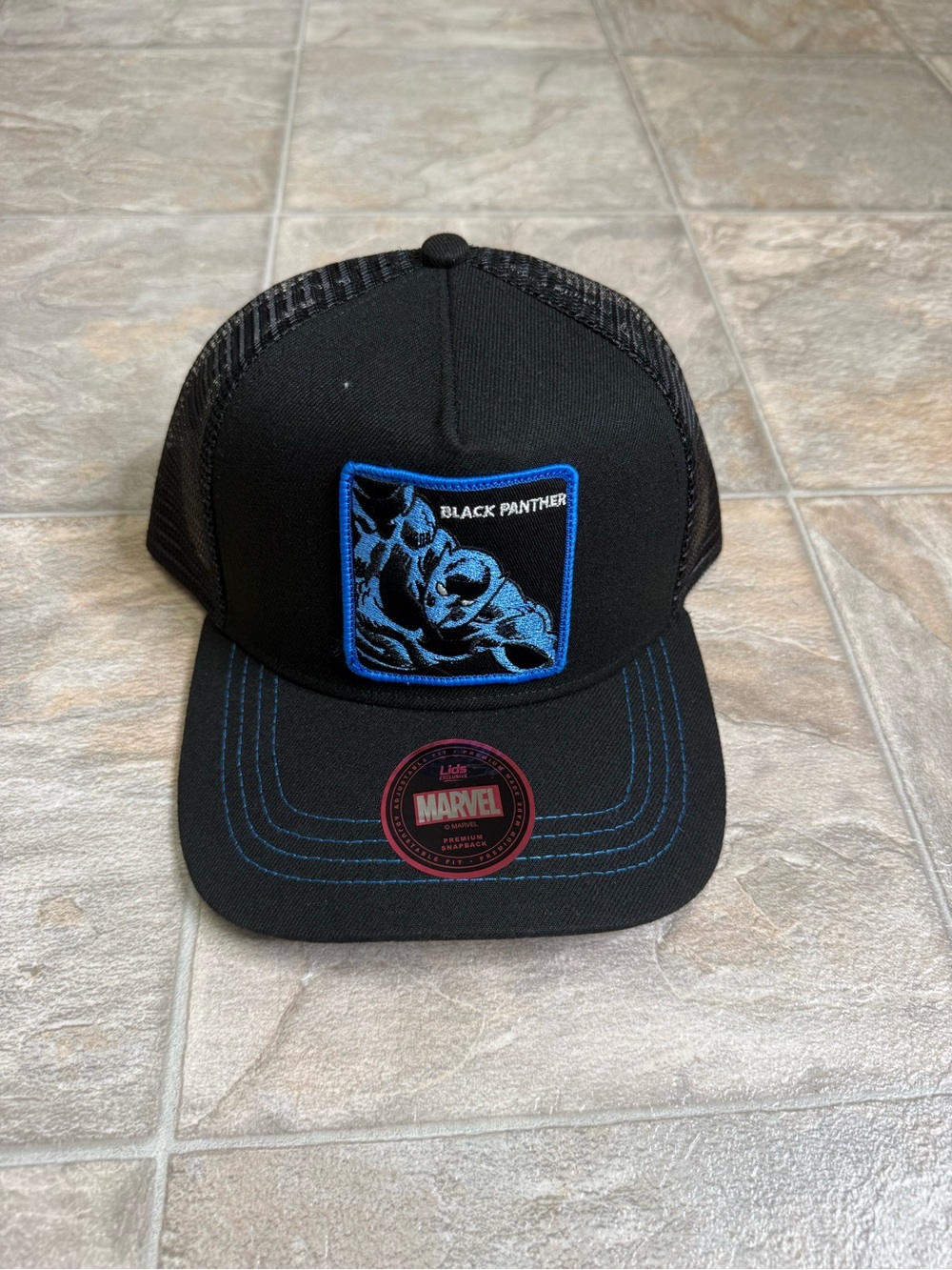 Black Panther Marvel Premium SnapBack Hat Men Size Adjustable Black Classic Film